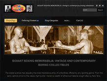 Tablet Screenshot of boxartboxingmemorabilia.com